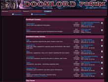 Tablet Screenshot of forum.doomlord.net